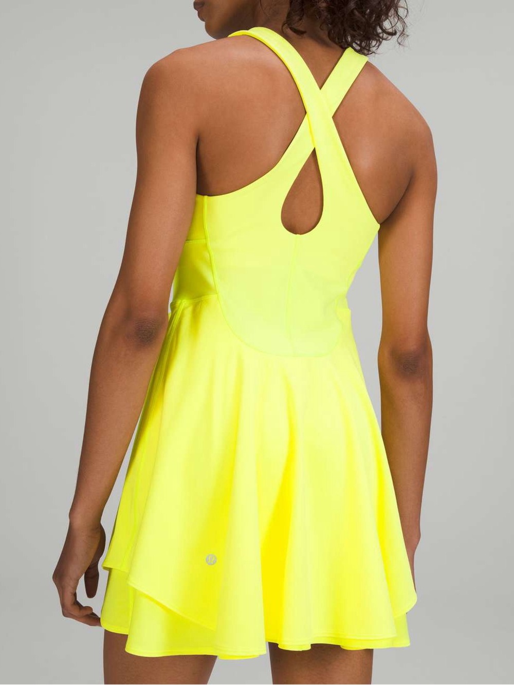 Lululemon court crush dress yellow size 4